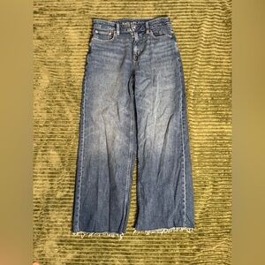 American Eagle Outfitters Flare Wide Leg Blue Jeans